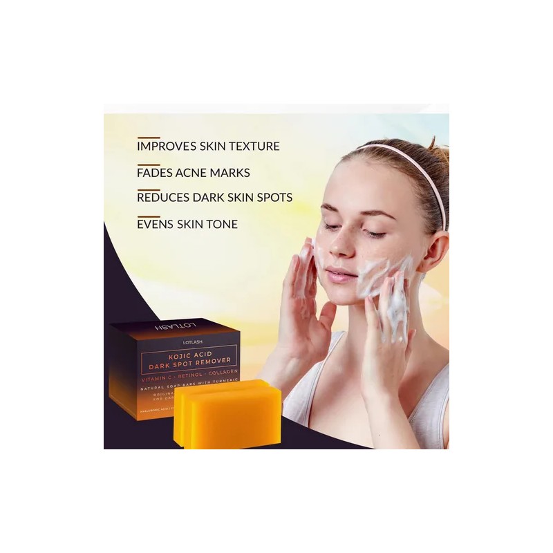 Jabón Blanqueador Limón Cúrcuma Profunda Piel Exfoliacon200g