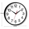 Rohioue 18 Inch Wall Clock, Modern Battery Operated Wall Clocks,