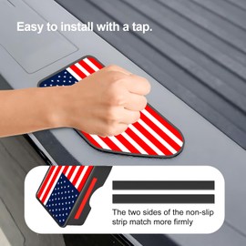 2PCS Rear Truck Tonneau Covers Stake Holes Cap Plugs Fit for Chevy Silverado/GMC Sierra 1500(2019-2024), Sierra 2500/3500HD(2020-2024) Bed Rail Stake Pocket Covers. (Red)