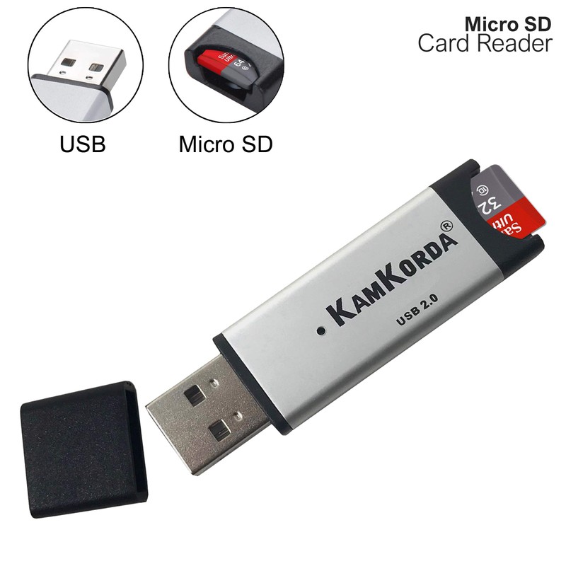 KamKorda Micro SD Card Reader | SD to USB |