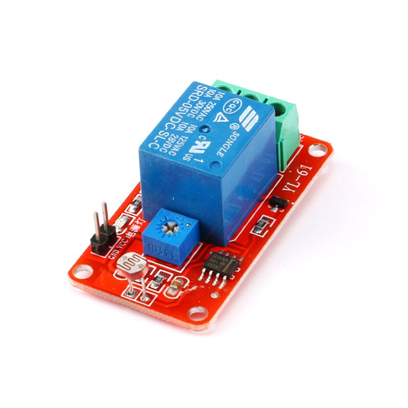 JESSINIE 5V Photosensitive Relay Module with LDR Photoresistor Sensor for