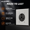 ELEGRP NEMA TT-30R RV Receptacle, 30A 125V Flush Mounting Power