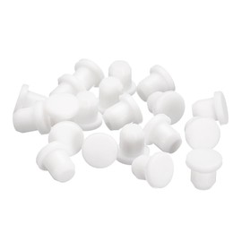 QUARKZMAN Pack of 20 White Rubber Plugs, S7.5 Waterproof Plugs for 7-7.5 mm/0.28-0.3 Inch Hole