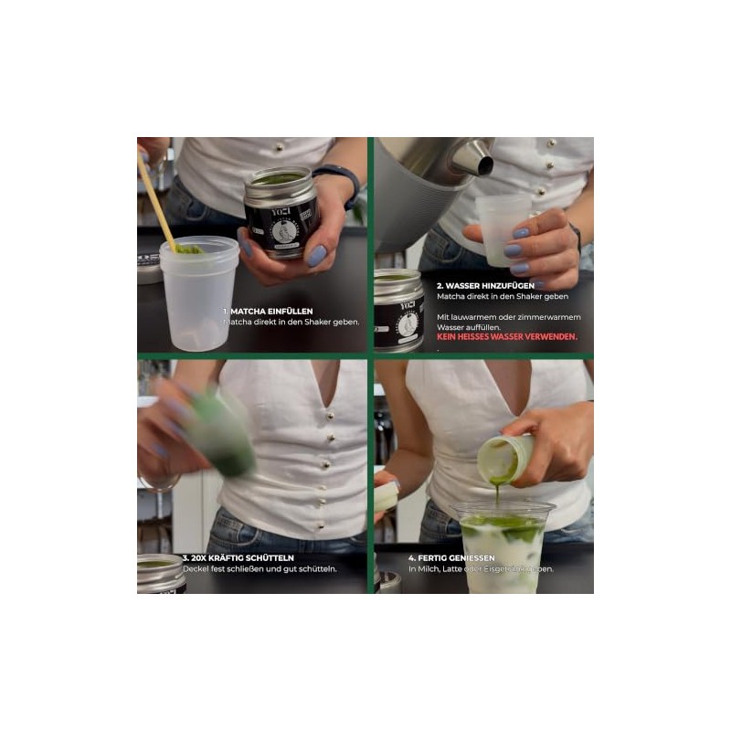 1 mini coctelera Matcha de 20 ml para Matcha, Hojicha