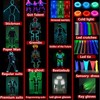 TAMNQKASS Led light up suit Dance Costume Robot Suit, Halloweenglow