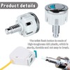 2pcs Toilet Flush Button – Round Head Push Button for