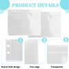 Pack of 10 Binder Pockets PVC 6-Hole Folder A5 Waterproof