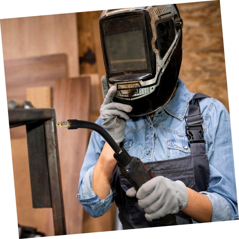 SHINEOFI Welding Torch Neck Assembly for Bent Tube Welding High