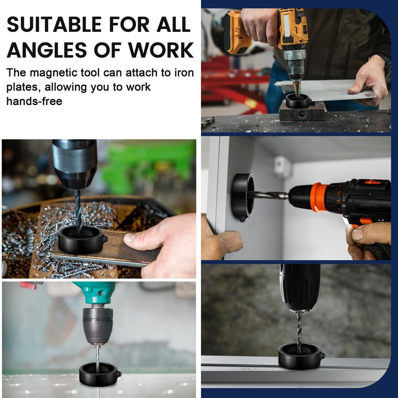 HappyAlley Magnetic Metal Shavings Tool with 18 Magnets, Drill Chip