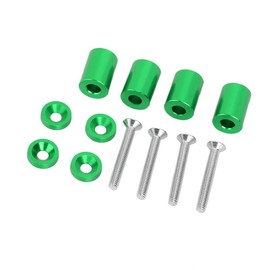 Phefop Premium Aluminum Space Elevator Kit for Motor Ventilation Cooling 6 Mm and Air Flow for Motor/Turbo Applications, Suitable for Most Aluminum Alloy of Vehicles, (Green)