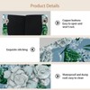 2 Pack Tissue Box Cover Holder, White Gardenia Rectangle Leather