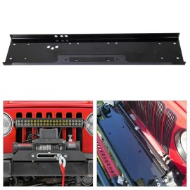 CSDEX Recovery Winch Mounting Plate Mount Bracket For Truck Trailer SUV 4WD Universal
