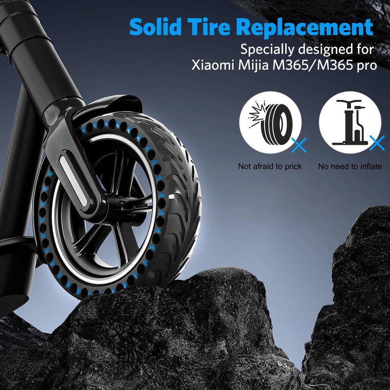 Cooryda Solid Tire for Xiaomi m365 Electric Scooter Mijia m365