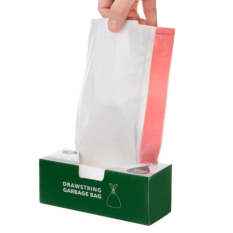 Bolsas de basura con cordón, 4 galones, bolsas de basura