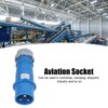 Industrial Socket IP44 Waterproof Brass Contact Aviation Connector 2P+E 32A