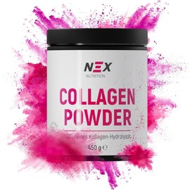 NEX Collagen Powder | 100% Pure Hydrolyzed Collagen | Type 1 & 3 Peptides | Highly Bioavailable | Tasteless & Additive-Free | 450 g