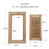 Hardwood White Oak Floor Register, Flush Mount with Frame, 4x10