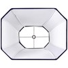 GO&SO Square Lamp Shade Blue Cut Corner Octagonal Lampshade Replacement,