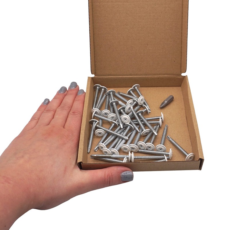 SKIR'CO (Pack of 40) Painted Self-Drilling Screws 4.2 x 40