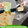 Suction Cup Sink Corner Rack, 2025 New Upgraded Suction Cup