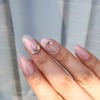 Pink Wave Handmade Nail Tips - Natural / 핑크 웨이브