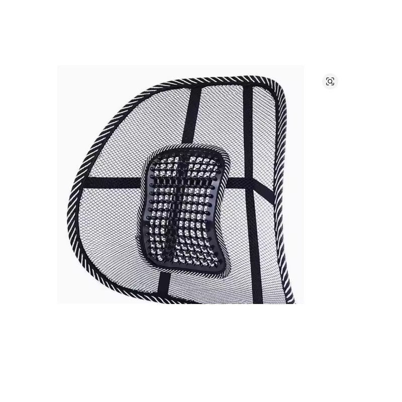 Mesh Lumbar Back Support with Massage Pad for Seated Comfort