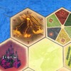 Tabletop Monthly Volcano Hex Scenario Game Pieces compatible with Catan's