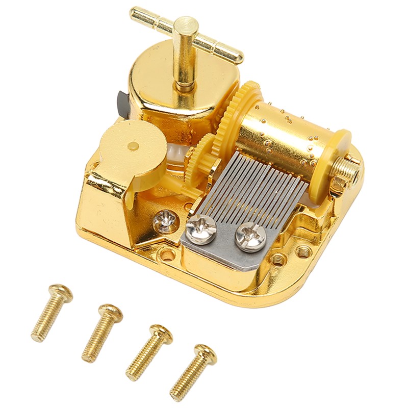 Music Box Movement Golden Clockwork Music Box Windup Musical Mechanism