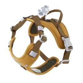 Hurtta Warrior Harness 2 Eco Dog Harness (Camel Brown, 15.7 - 19.7 inches (40 - 50 cm)