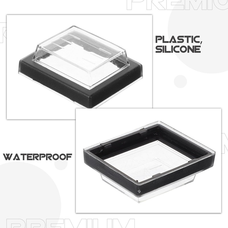 GLEAVI Light Switch Guard Cover, 15pcs Button Switch Protective Cover