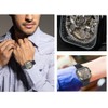 FORSINING Stainless Steel Strap Waterproof Hollow Automatic Mechanical Men WatchBlack