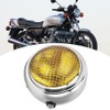 7in 55W Motorcycle Grill Headlight Vintage Style High/Low Beam Halogen