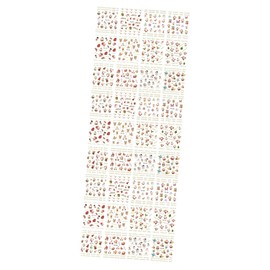 minkissy 3sets Nail Prop Christmas Nail Art Stickers Star Sticker Pack Easy to Apply Remove Perfect for Professional Home Manicure 48sheets*3 Random Style