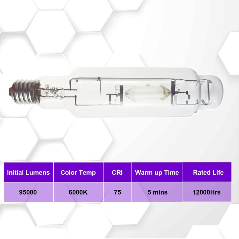 Metal Halide 1000W E39 6000K MH 1000 Watts Grow Light