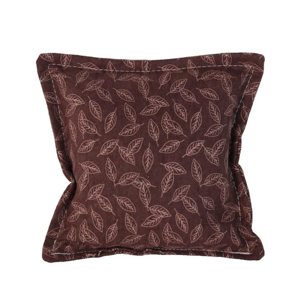 Balsam Fir Filled Sachet Pillow Flannel Leaf Fabric