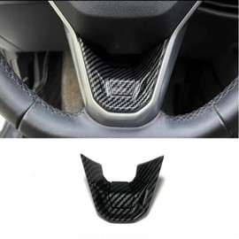 자동차 스티어링 휠 장식 스팽글 폭스바겐 호환 ID3 ID4 티구안 파사트 제타 ID6 골프 CC + Car Steering Wheel Decoration Sequin Compatible with Volkswagen ID3 ID4 Tiguan Passat Jetta ID6 Golf CC + [01 carbon fiber]