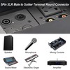 MEIRIYFA XLR 5-Pin Socket Panel Mount Adapter Audio Connector, XLR