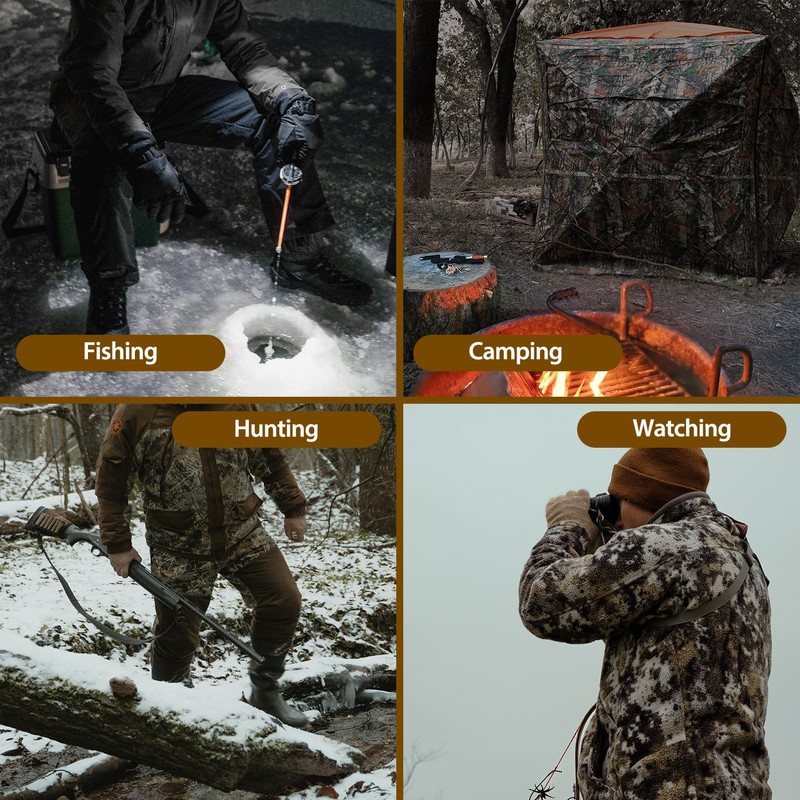 Hunthor Insulated Boot Covers, 600D Durable Cold Weather Insulators with