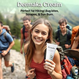 Dermaka All-Natural Cream 4 oz – 2 pack Moisturizing Lotion with Arnica, Green Tea, Chamomile & Vitamin E – Hydrating, Fast-Absorbing & Non-Greasy Formula for Healthy-Looking Skin