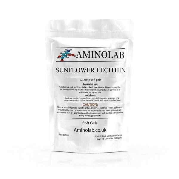 Aminolab - Sunflower Lecithin 1200mg 365 Capsules