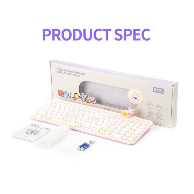 KHVATEC BT21 minini Multi-Pairing Wireless Keyboard (CHIMMY)