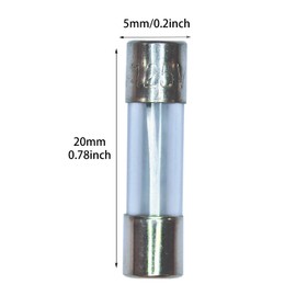 125V Glass Fuse F15AL125V 5x20mm 15A Fast Blow Fuse Pack of 10 Fuses 0.2x0.78 Inch 15 Amp 125 Volt
