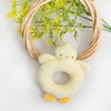 DEIGO Rattle Rattle Baby Shower Gift Girl Ring Rattle Yellow
