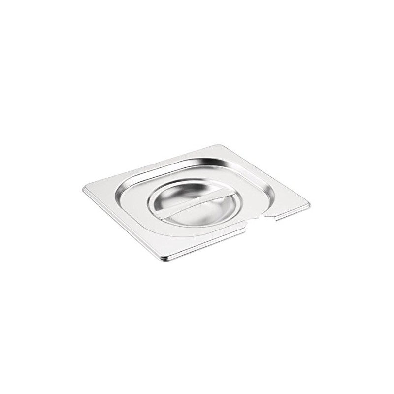 Vogue 12285 Stainless Steel 1/6 Gastronorm Notched Lid Cover Top
