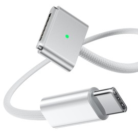 Stouchi 6ft USB-C to Magnetic 3 Cable, 140W Fast Charging for MacBook Air (15''/13'' M4 2025, M3 2024, M2 2023, M2 2022), Pro (16"/14" 2024/2023/2021)– White