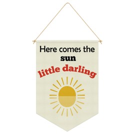 Sunshine Decor Nursery Room Decor Hanging Pennant Flag Banner Baby Flag Presents Shower Decoration Gifts for Baby Boys Girls Kids Room Nursery Playroom Classroom Bedroom Linen Cotton