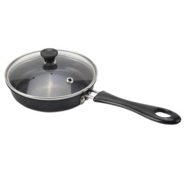 Petyoung 4.7" Nonstick Egg Pan, Stainless Steel Mini Egg Frying Pan, Maifan Stone Coating Omelette Pan, Non Toxic and Dishwasher Safe, Small Frying Pan with Lid and Heat- Resistant Handle