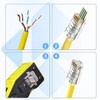 Awishwell 200-Pack Cat5e RJ45 Connectors Pass Through, Cat5e Connector RJ45
