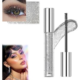 Question Beauty Sparkle Mascara - Glitter Shimmer Colored for Eyelashes (Silver, 0.11)