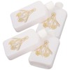 VICASKY 4pcs Decorative Holy Water Bottles Refillable Tiny Water Containers